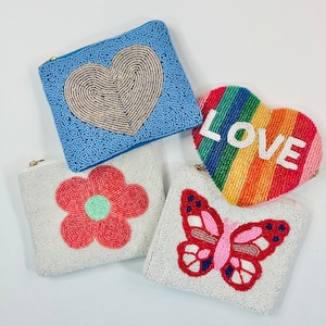 Mini portamonete per ragazza, portamonete, porta perline, piccolo portamonete, bomboniera per lei, organizzazione della borsa, porta carte regalo, regalo per lei