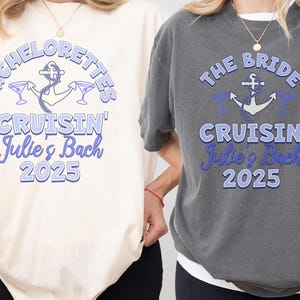 Customized Bachelorette Cruise Shirt Comfort Colors Cruise Bachelorette Party Shirt Matching Cruise Bach Shirt Group Cruise Bach Party Gift