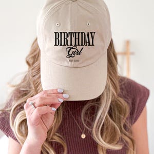 Customized Embroidered Birthday Girl Hat Established In Birthday Hat Women Birthday Hat For Her Birthday Party Attire Custom Birthday Gift