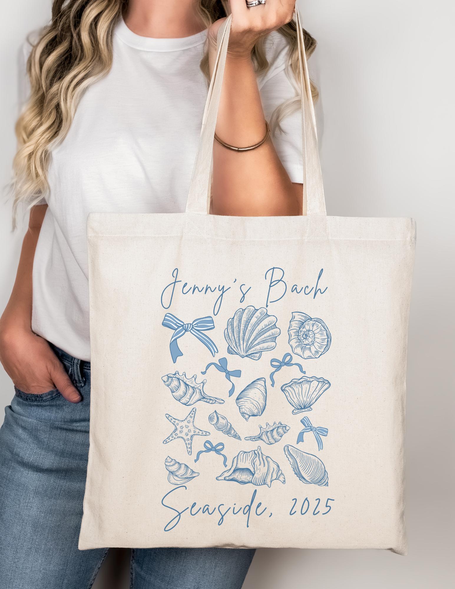 Custom Beach Bachelorette Party Tote Bag Matching Beach Bach Party ...