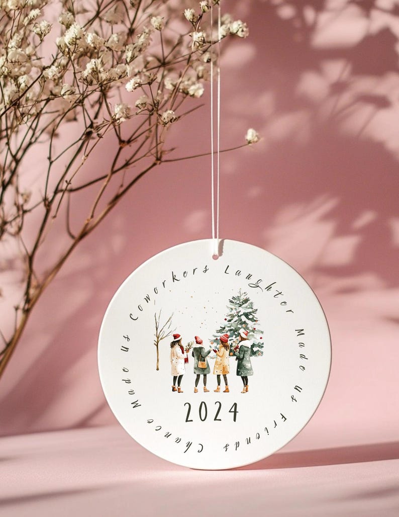 Coworker Christmas Gift Women Holiday Coworker Gift Christmas Ornament