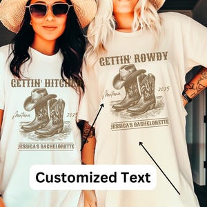 Customized Western Country Bridal Party Shirt Last Rodeo Bachelorette Cowgirl Bach Party Shirt Nashville Bachelorette Party Western Bride