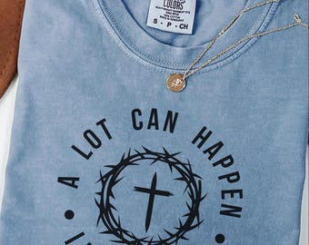 Comfort Colors Religious Easter Season Shirt Religious Cross Crewneck Women Easter Cross Shirt Easter Basket Gift Idea For Her Lent Shirt