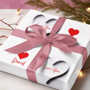 Custom Valentines Day Gift Wrap,Personalized Valentines Day Wrapping Paper,Valentines Day Gift Wrap,Wrapping Paper For Valentines Day,Gift