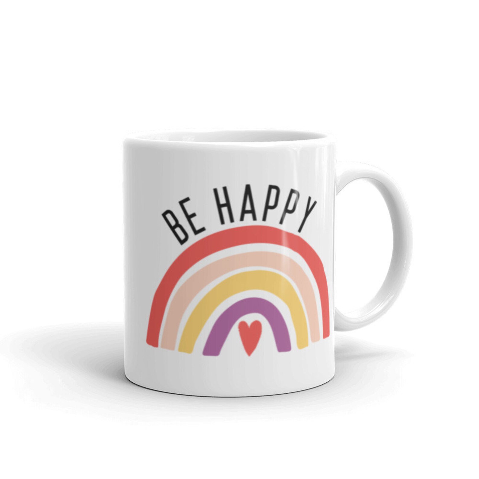 Be Happy Mug, Inspirational Mug, Happy Thoughts, Mugs With