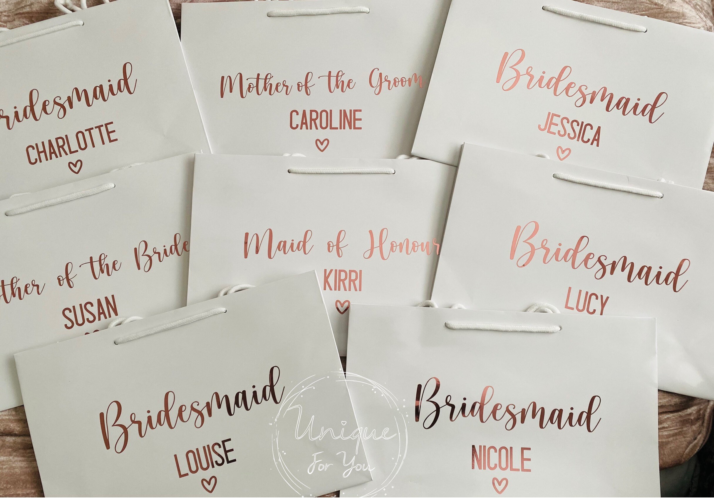 Personalised Gift Bag Range of Sizes Etsy UK