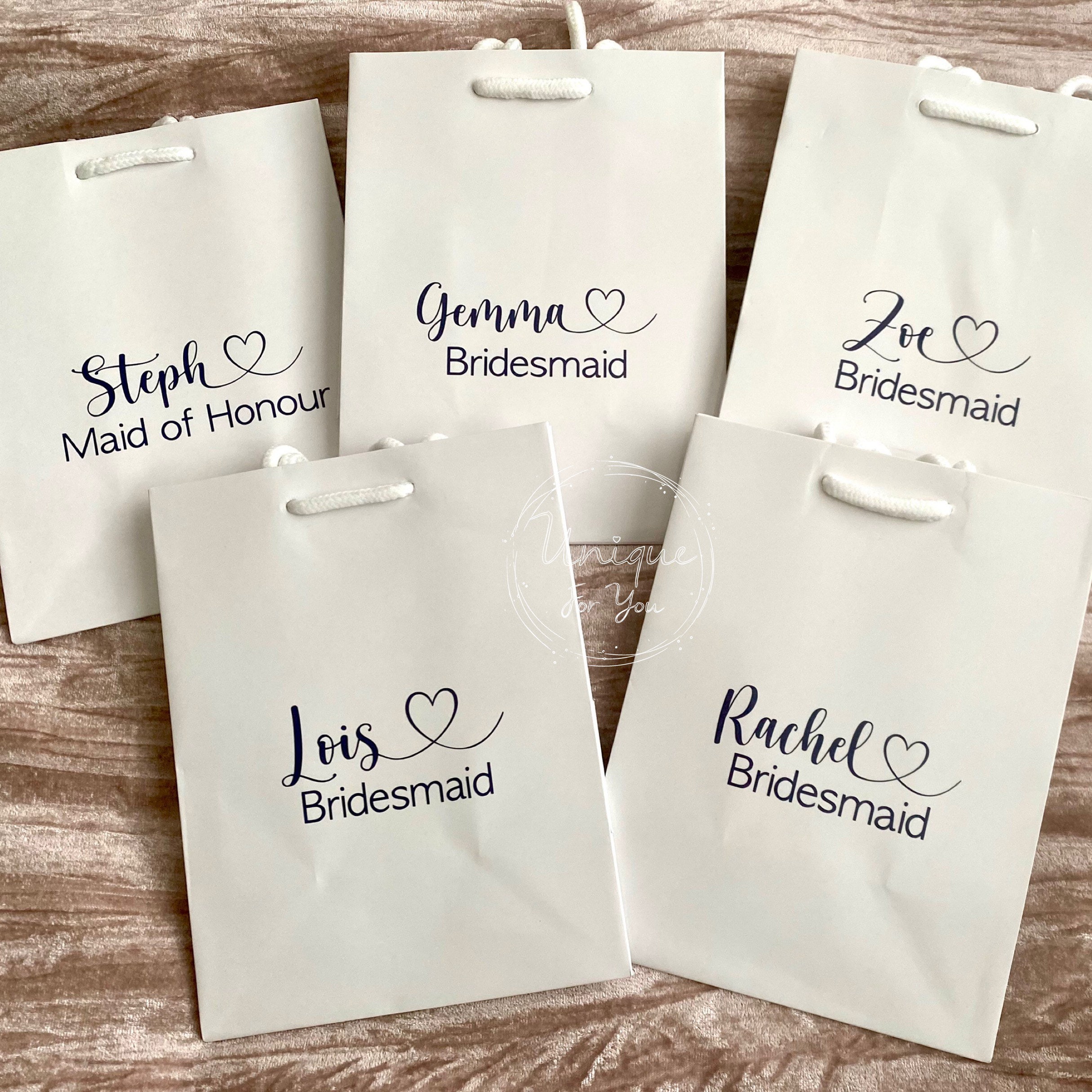 Personalised Gift Bag Range of Sizes Etsy UK