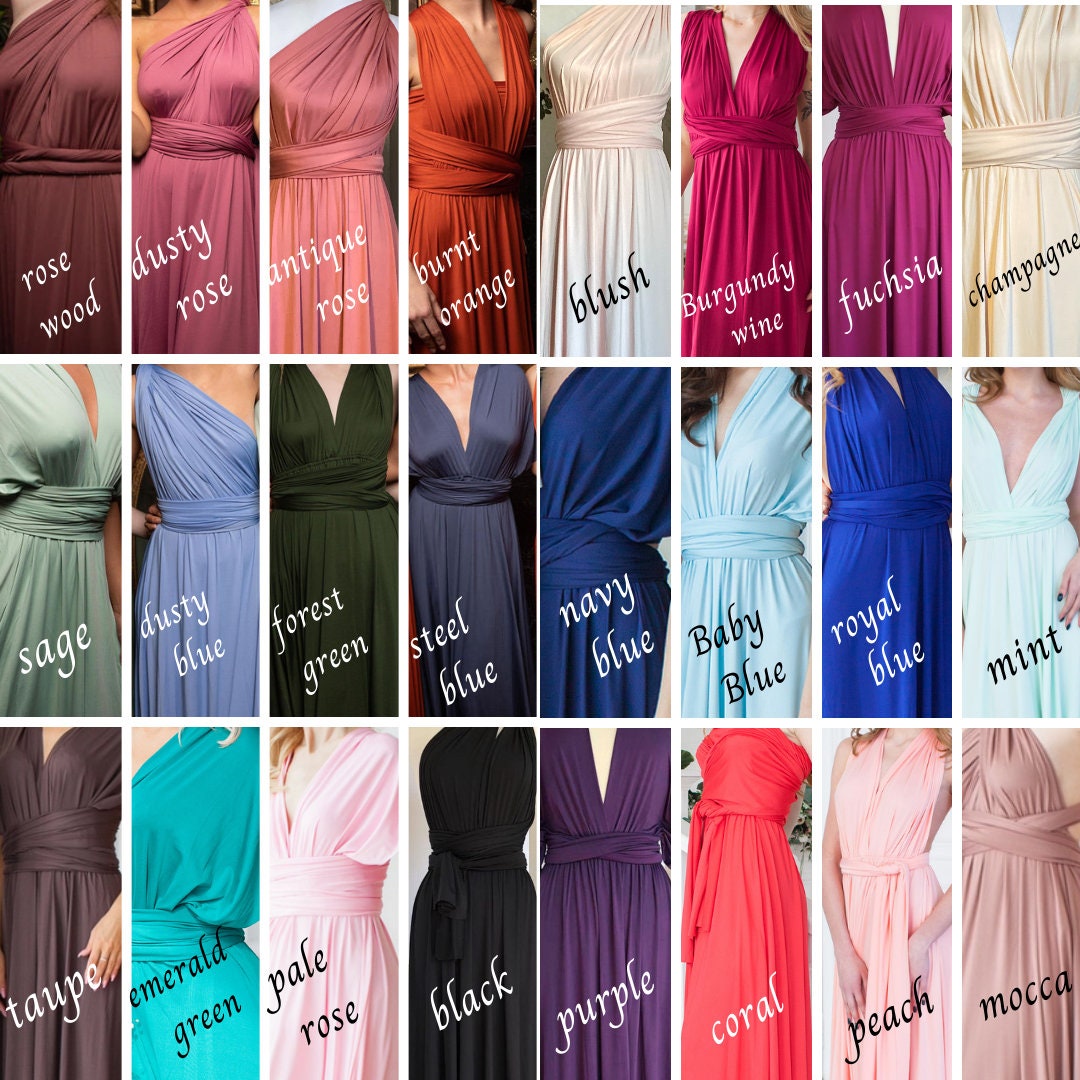 infinity dress colors