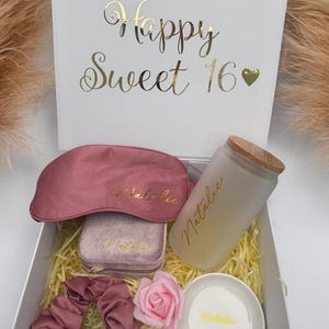 Sweet 16 alles Gute zum Geburtstag Geschenkbox für sie, Sweet 16 Geschenk, Geburtstagsbox, Mädchen Geschenkset, Geburtstagsgeschenkbox für Tochter, Meilenstein Geburtstag