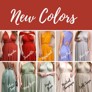 Infinity Dress Color Swatches - Etsy