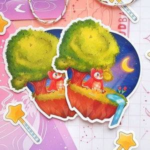 Pegatina de vinilo impermeable de la Isla Celeste de Animal Crossing New Horizons