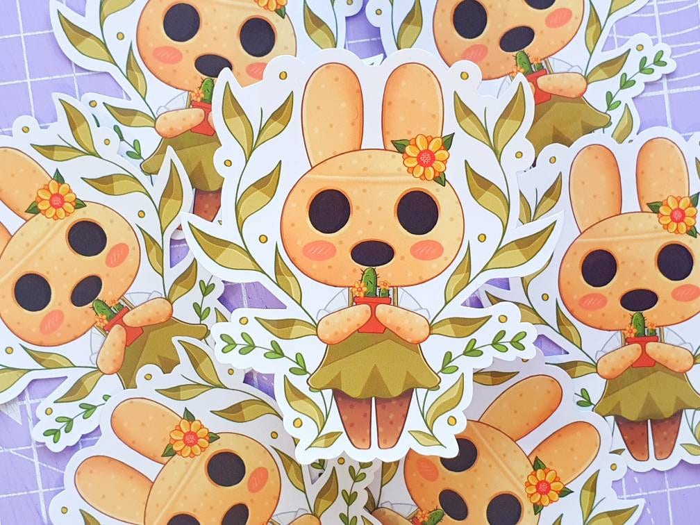 Coco Animal Crossing Waterproof Vinyl Bunny Sticker & Print ACNH