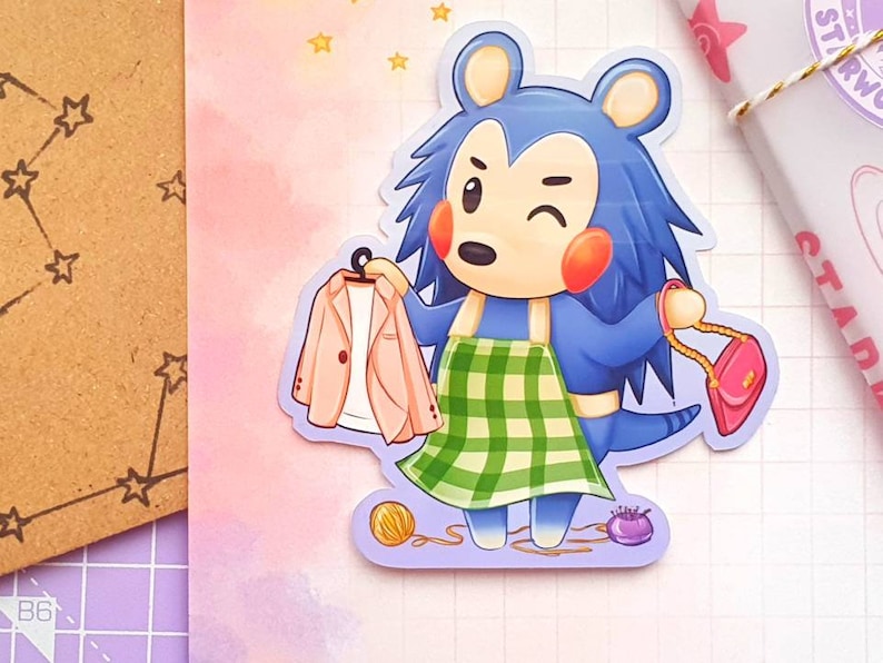 Animal Crossing Mabel Waterproof Sticker New Horizons Etsy