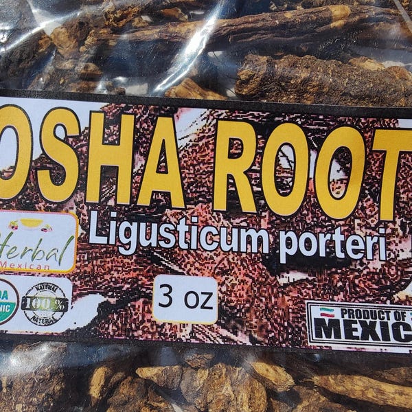 3oz Osha Root, Chuchupate, Bear Root, Ligusticum porteri, mountain lovage root, wild parsley root !!!