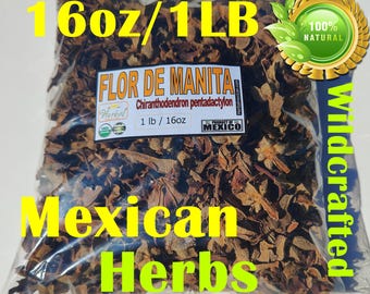 Flor de Manita Devils Hand Flower Herbal Tea Chiranthodendron Pentadactylon 16oz