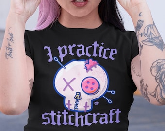 Pastel Goth Skull T-Shirt – Stitchcraft Emo Tee