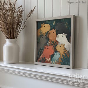 Capybara Illustration Poster: Waldtier Illustration Bild 4