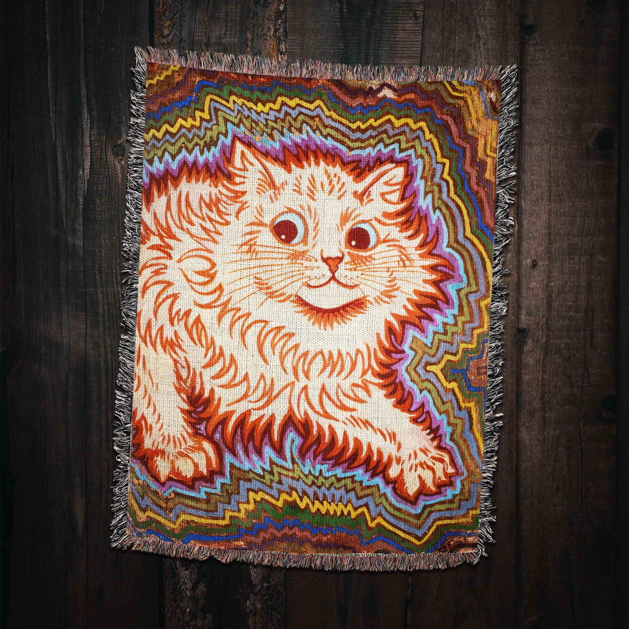 BLANKET LIKE FAKE MOUTON COAT Ameri Vintage