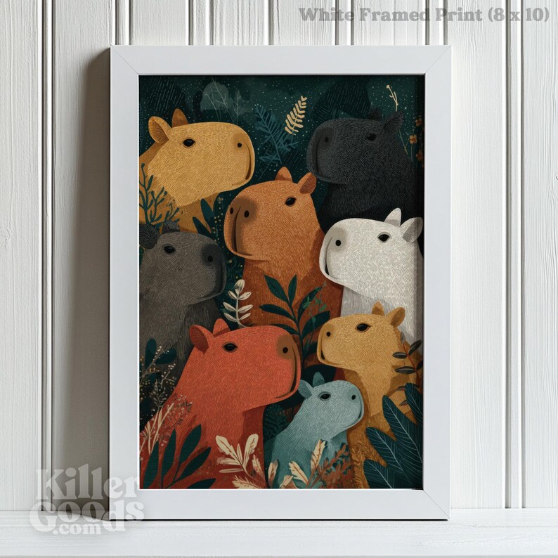 Capybara Illustration Poster: Waldtier Illustration Bild 7