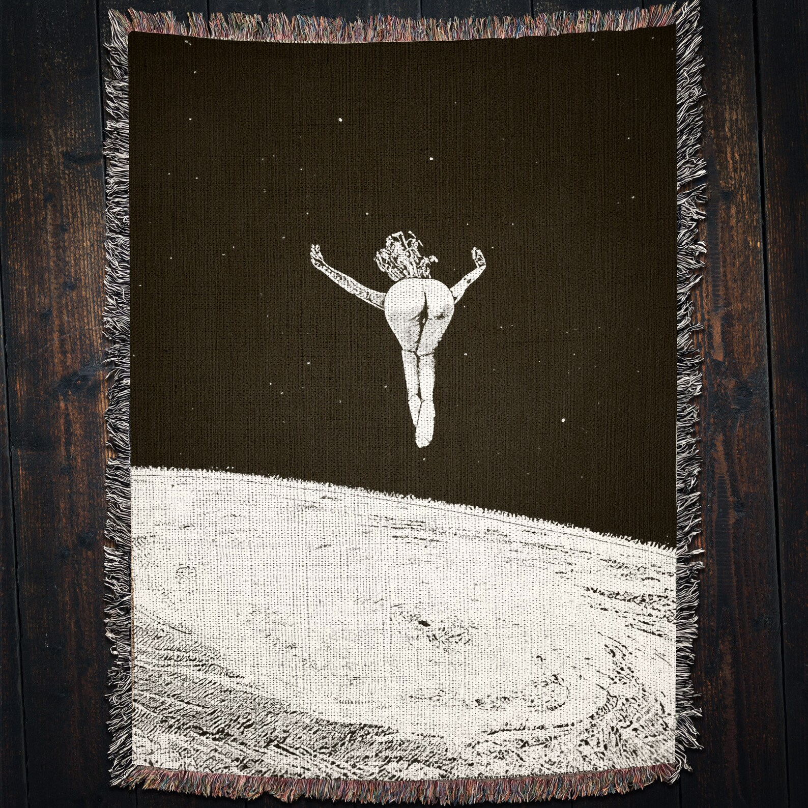 Sky Dive Vintage Fantasy Sci Fi Nude Woman Flying in Space - Etsy