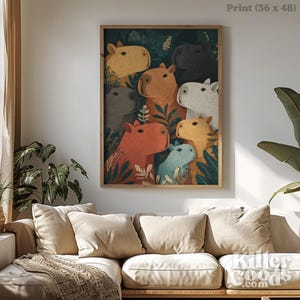 Capybara Illustration Poster: Waldtier Illustration Bild 10
