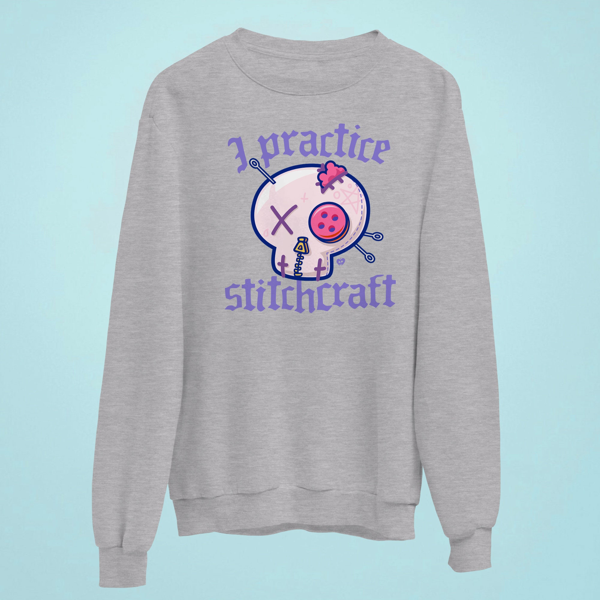 Pastel Goth Skull Varsity Jacket Pink Clouds Kawaii Clothing Kawaii