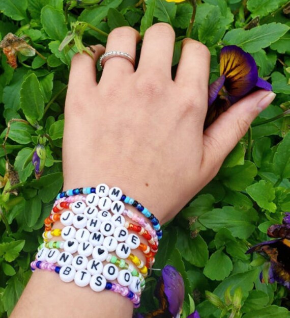 BTS Bias Bracelets - Etsy