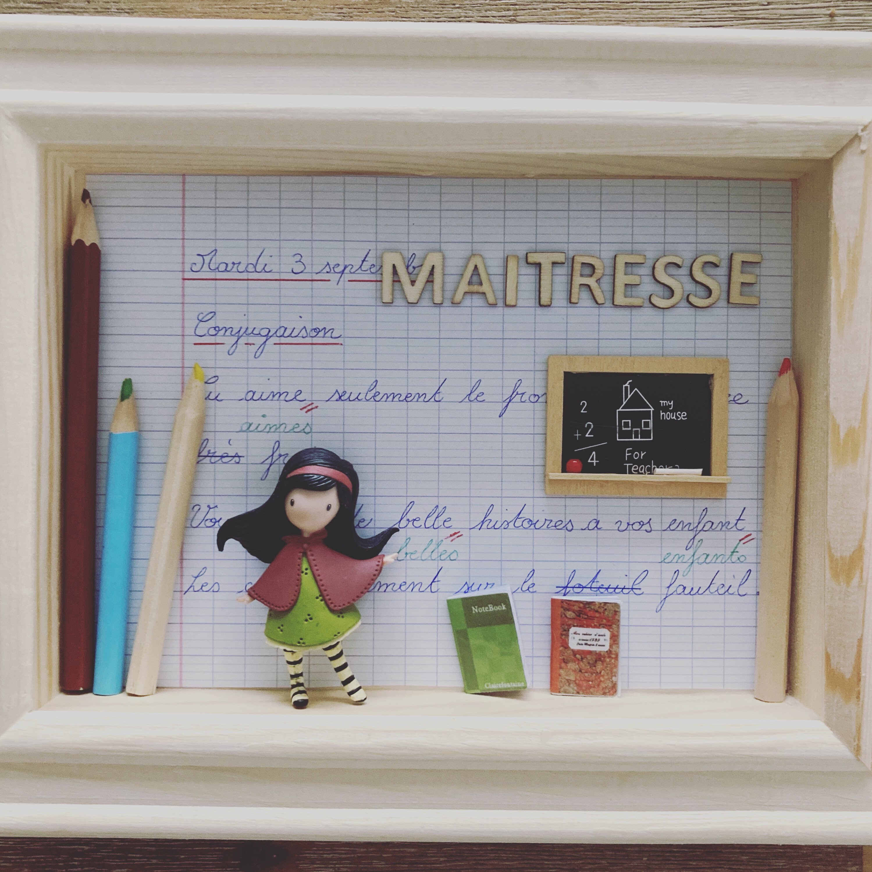 Cadre Gorjuss Personnalisable Ecole