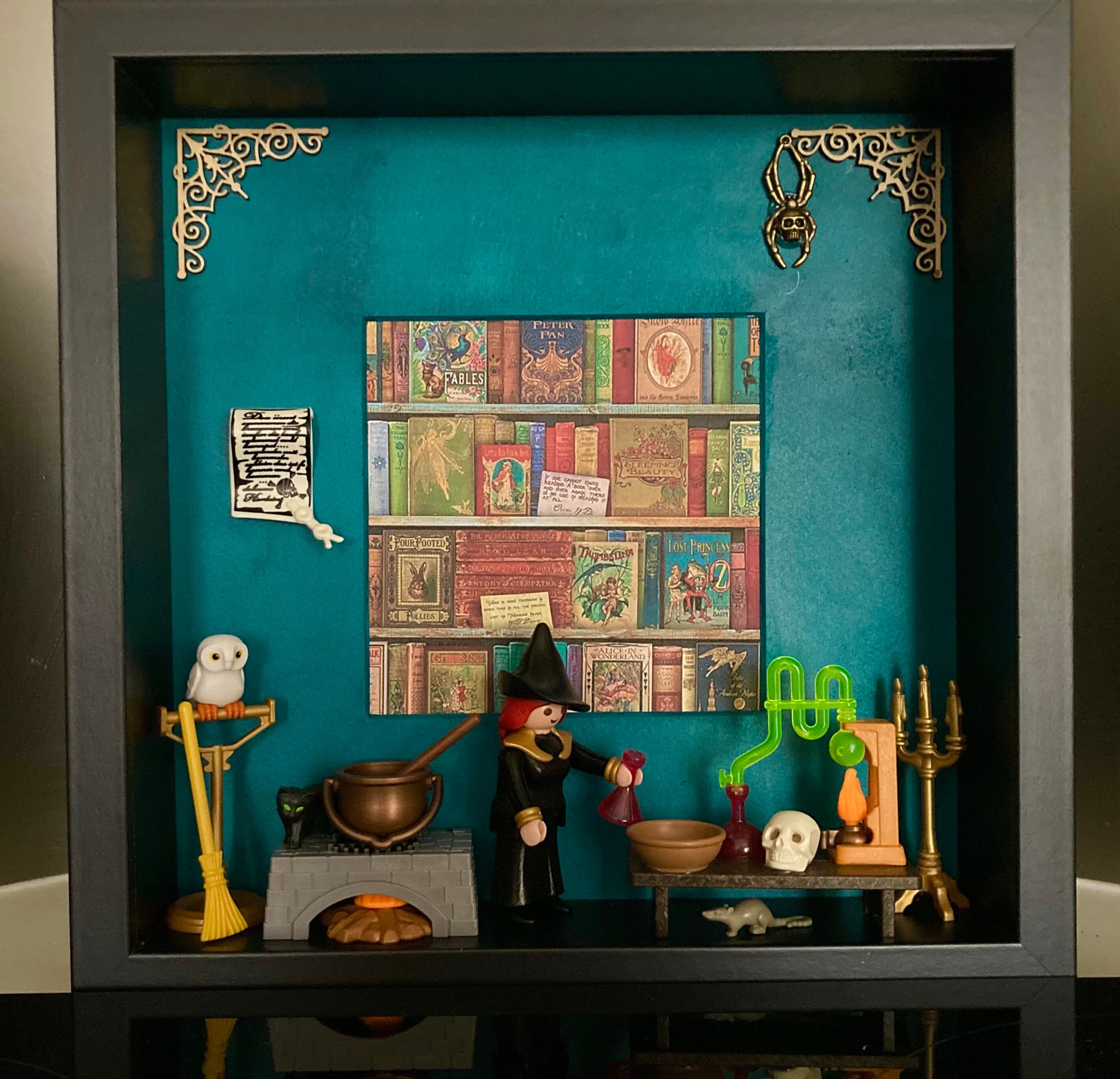 Cadre Playmobil Sorcière