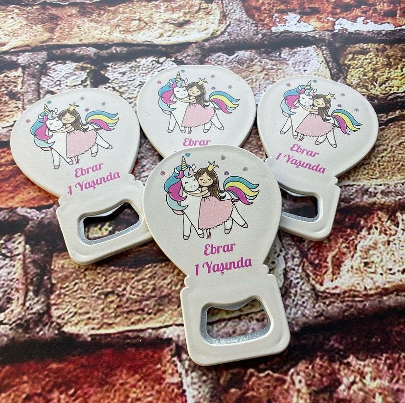 Personalized Bottle Opener & Babyshower Favors Custom Etsy