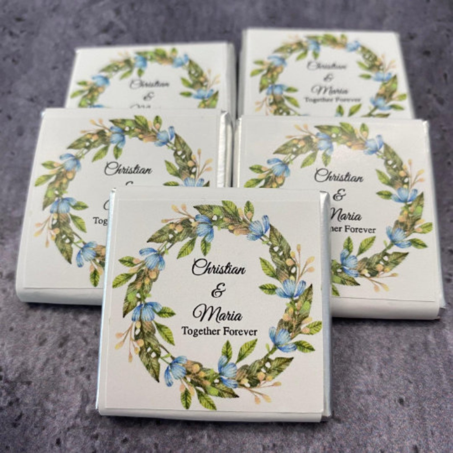 Personalisierte Hochzeit Schokolade für Gäste Hochzeit Etsy
