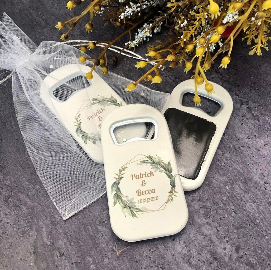 Personalized Wedding Bottle Opener & Wedding Favors Etsy
