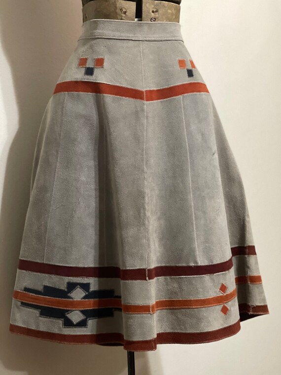 Vintage 1970s Leather Skirt