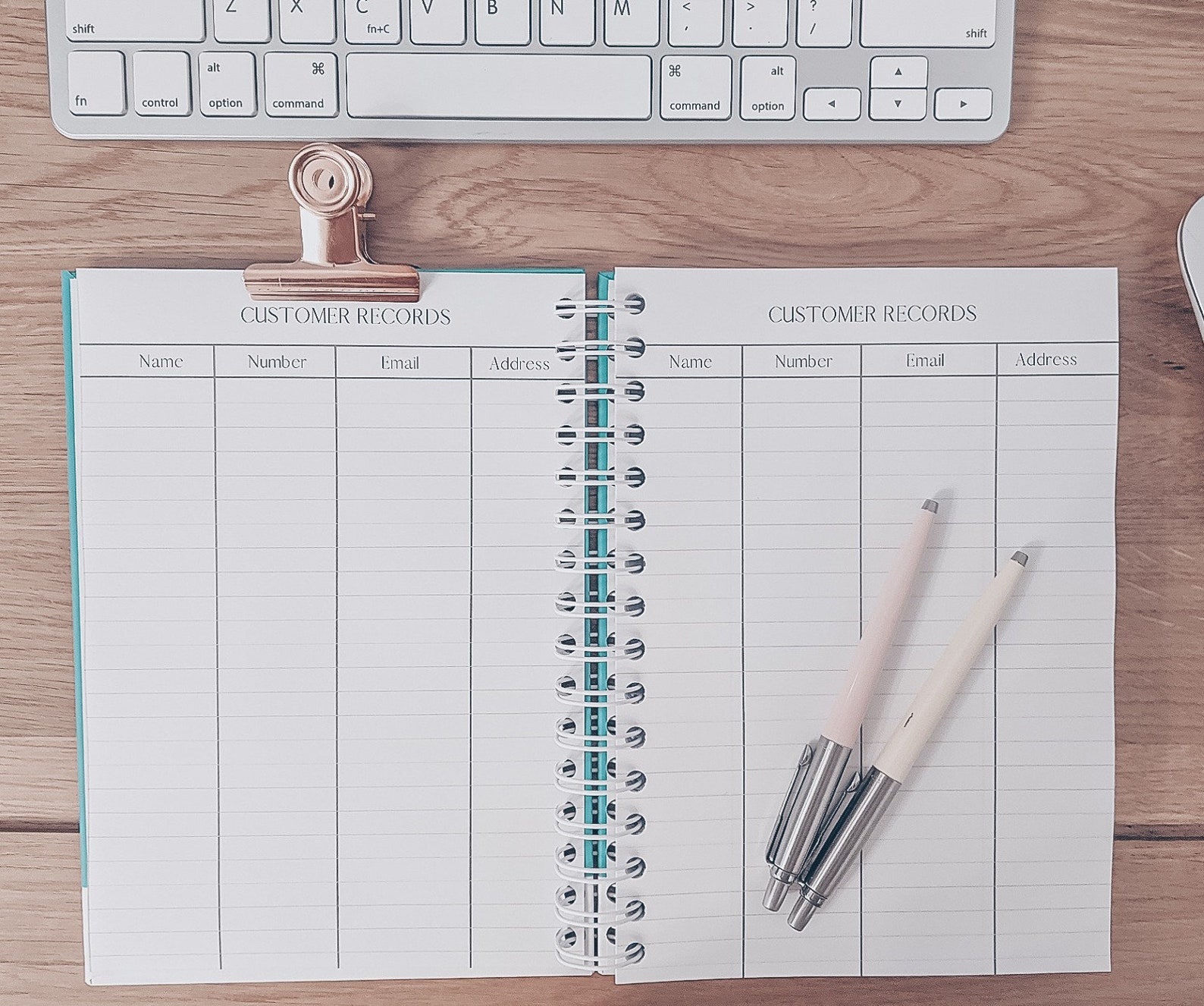 Appointment Diary Client Record Book Personalised Business Etsy