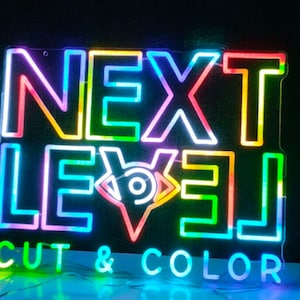 Letrero de neón LED personalizado, letrero de neón con iluminación ambiental estética, decoraciones de pared personalizadas como regalo para el hogar y el negocio, letrero de neón con nombre