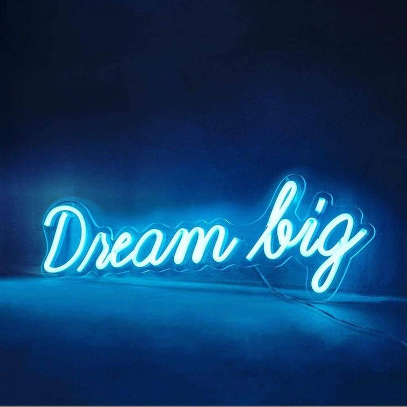 Custom Neon Sign Motivational Quotes in Neon Sign Art Etsy