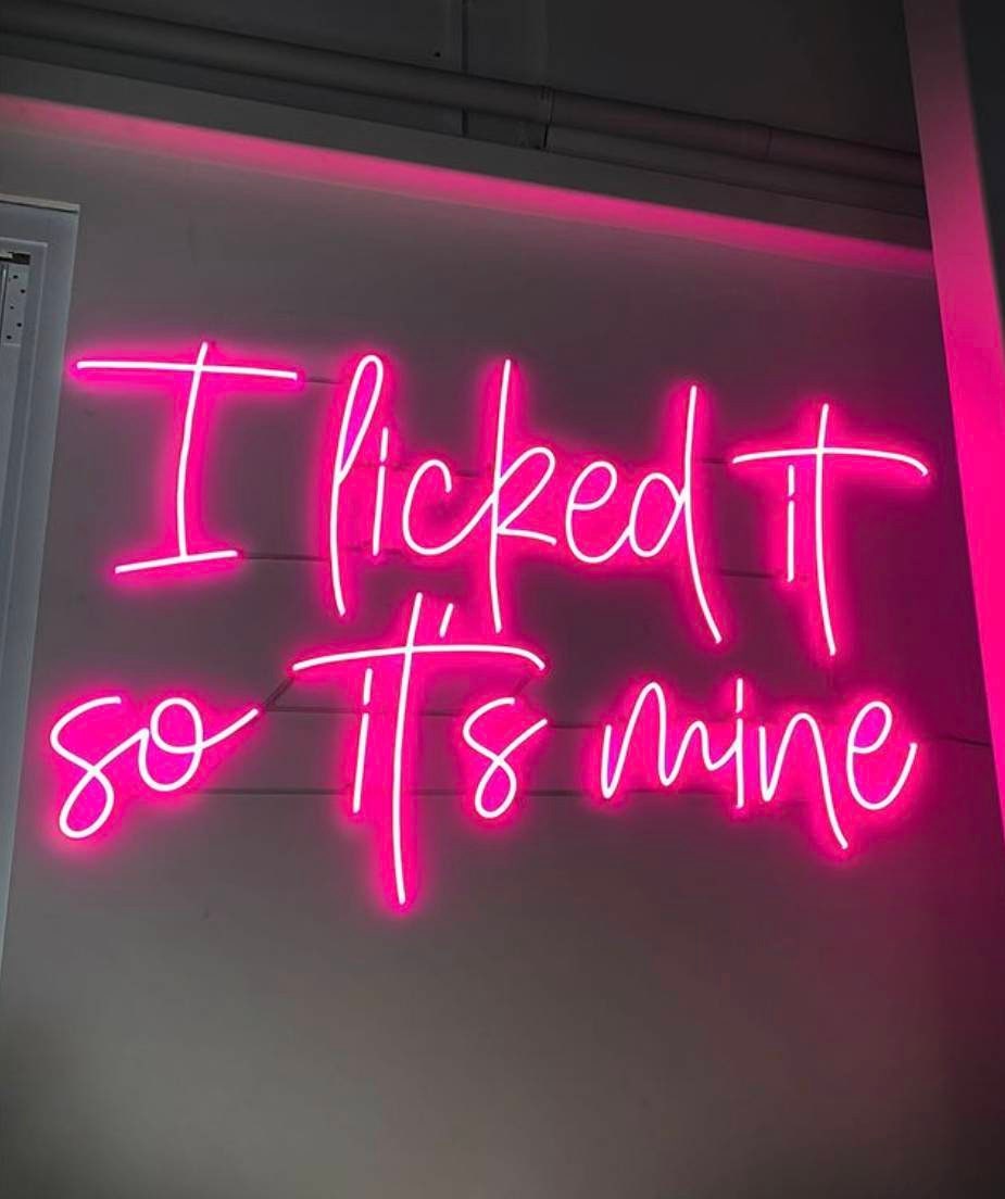 Cool neon shop wall signs