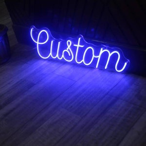 Letrero de neón personalizado, letrero con nombre inicial, letrero LED para dormitorio, letrero con letras personalizadas, letrero con nombre inicial para compromiso, regalo de boda