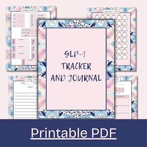 GLP-1 Weight Loss Tracker & Journal: Injection Tracker (Digital Download)