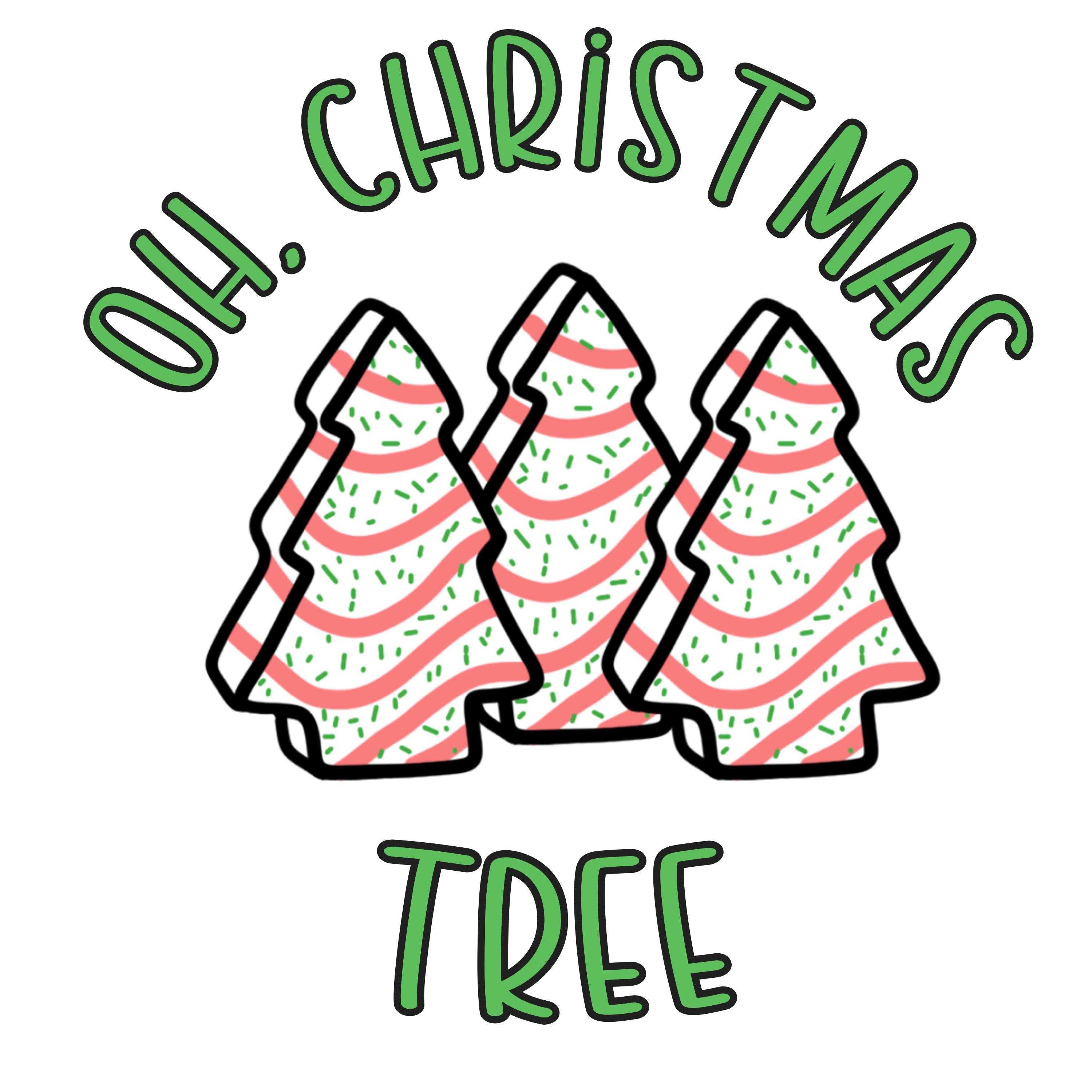 Retro Christmas Tree Cake Clip Art, Christmas Tree Cake, Retro, Vintage