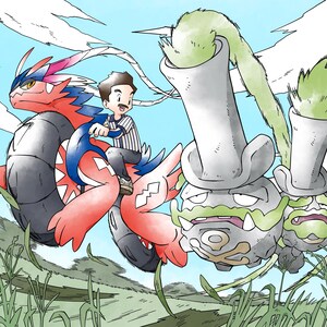 Custom Pokémon Portrait • Retro Game Boy Style • Digital Download • Family Avatar Commission • Nostalgic Pokémon Art image 6
