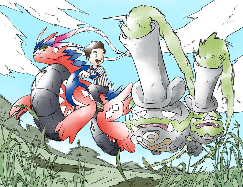 Custom Pokémon Portrait • Retro Game Boy Style • Digital Download • Family Avatar Commission • Nostalgic Pokémon Art image 6