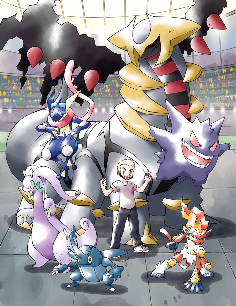 Pokémon Art Commission Pokemon Family Portrait Custom Pokemon | Etsy