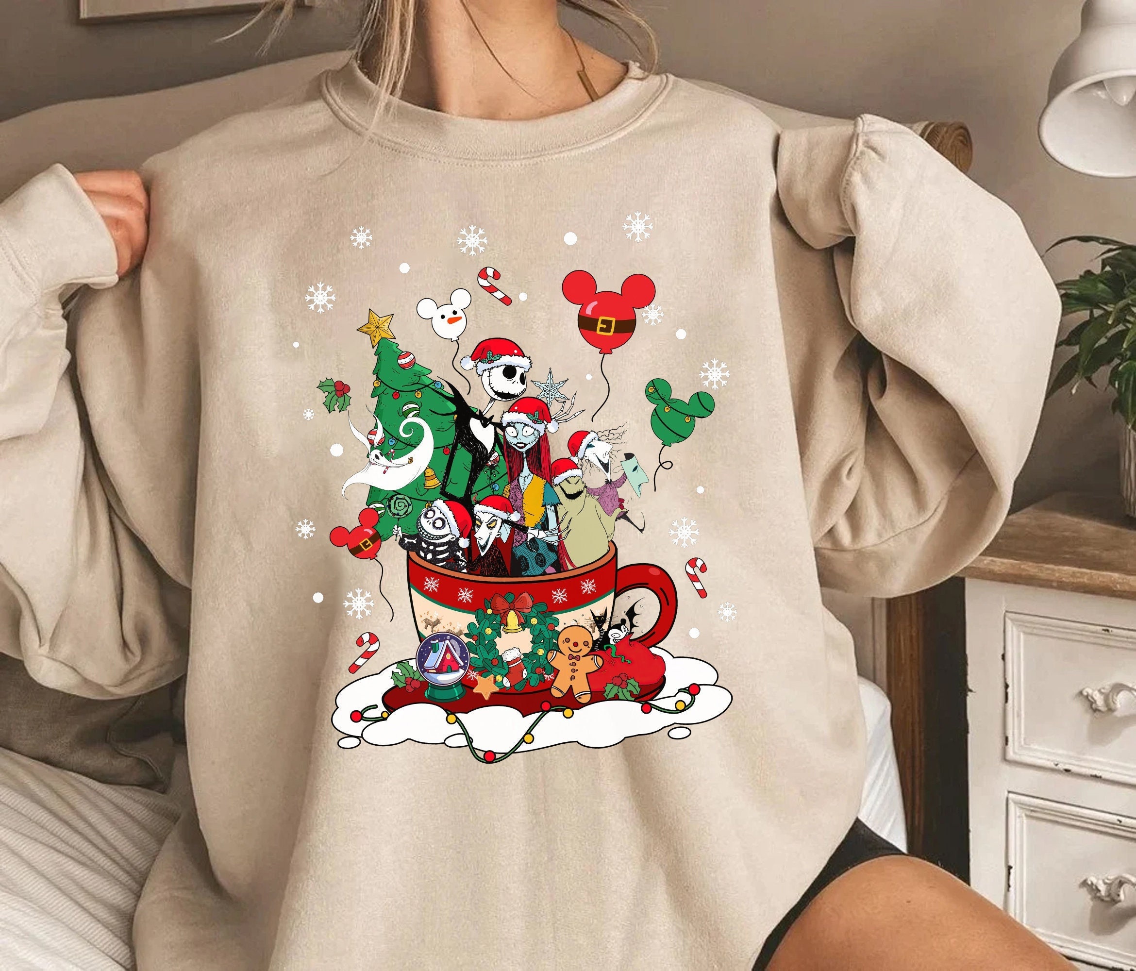 Discover Disney Nightmare Before Christmas Coffee Cup Sweatshirt