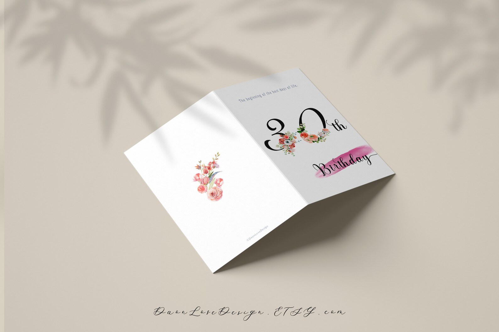Printable Happy 30st Birthday Greeting Card 30 years old | Etsy