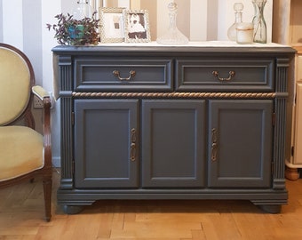 SOLD*** Handpainted Sideboard stylish contemporary elegant storage unit ideal for your living room or dining space