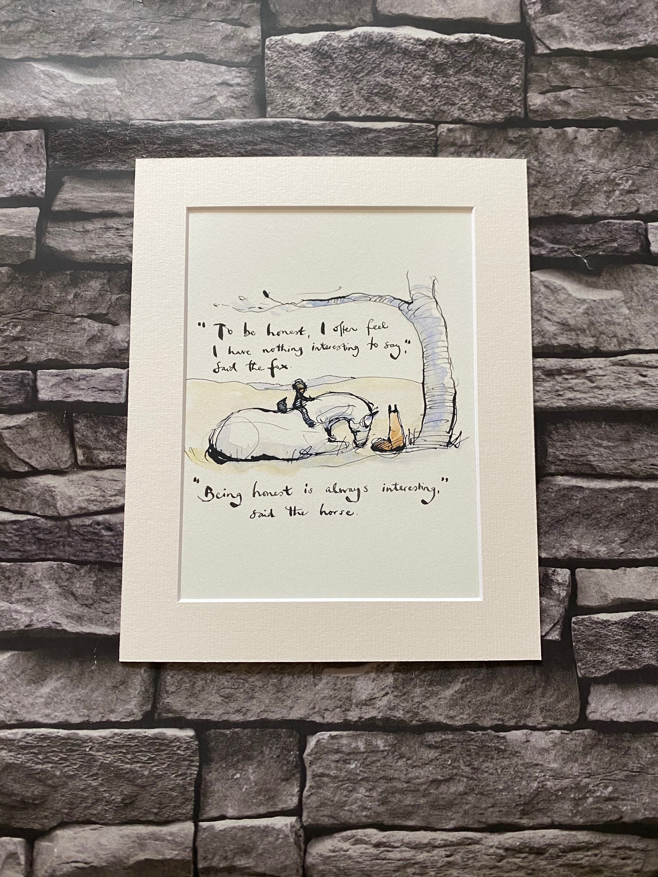 Charlie Mackesy Mounted Print Etsy