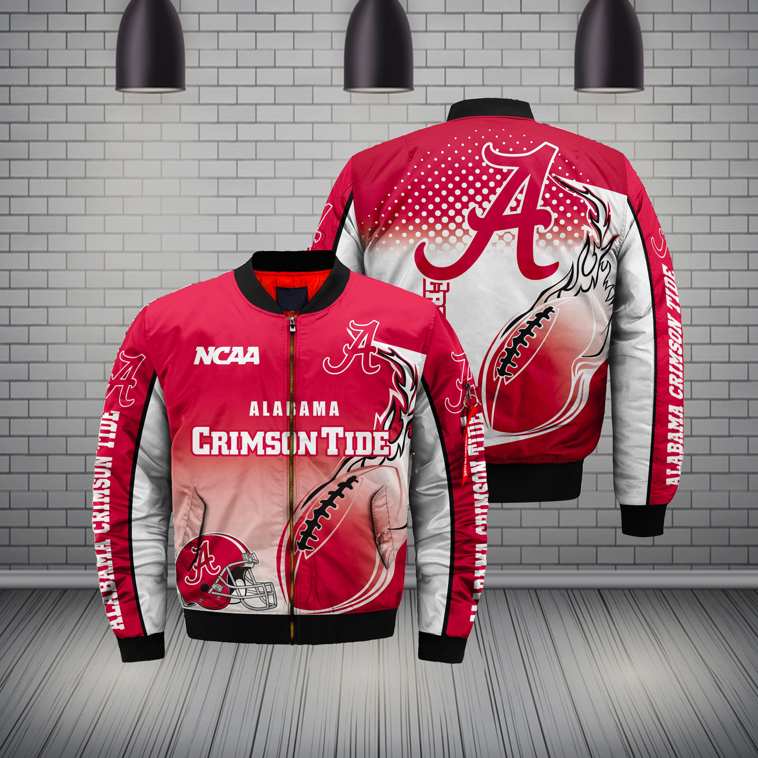 Alabama Crimson Tide 3D Bomber Jacket Basketball Alabama | Etsy