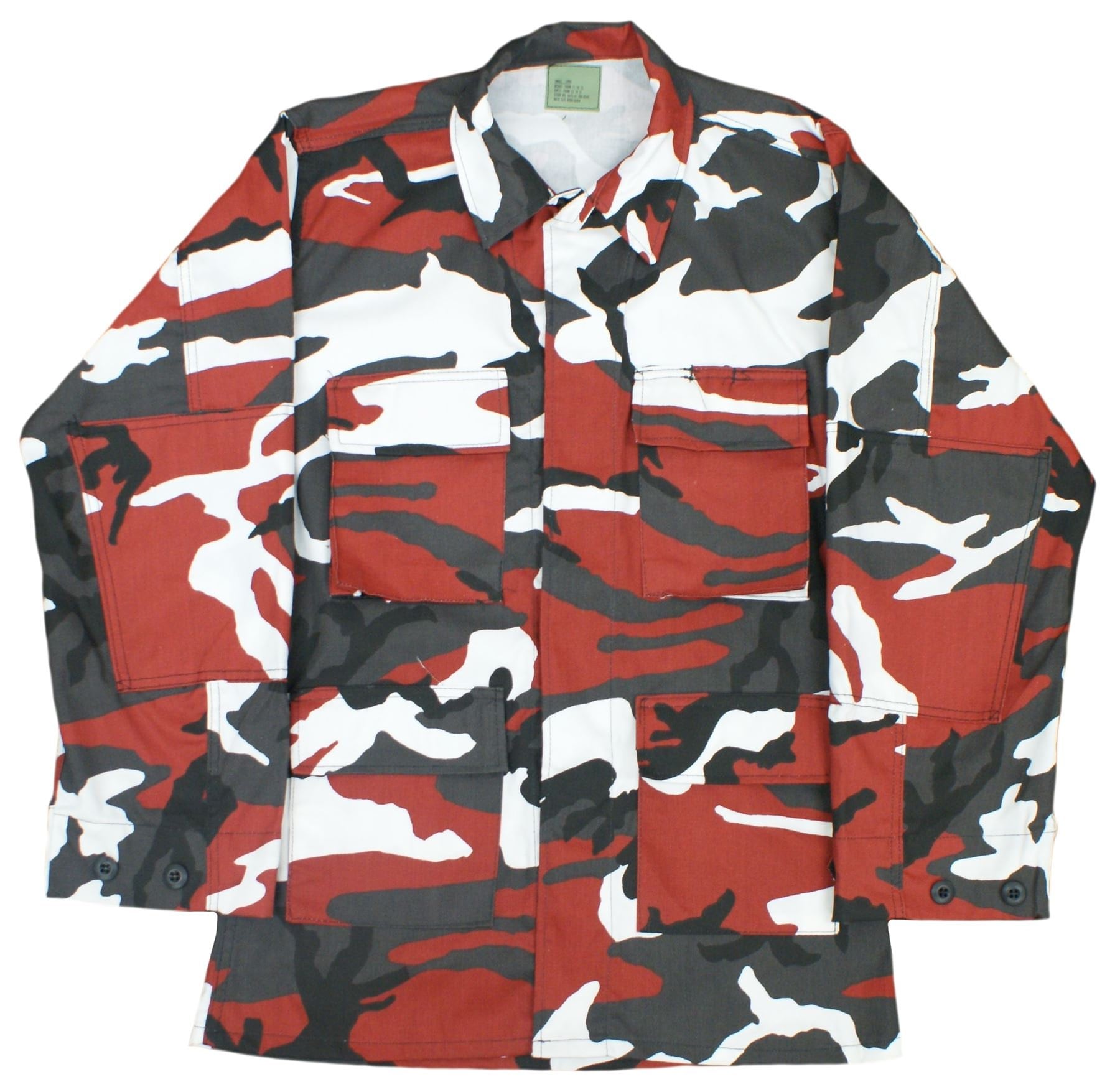 Army Shirt US BDU Combat Jacket Original Red Urban Camo