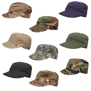 Army Hat Original US Military Patrol Cap Combat Ranger Camping Field Hat Urban Camo Olive Black Beige Midnight Blue Camouflage Propper